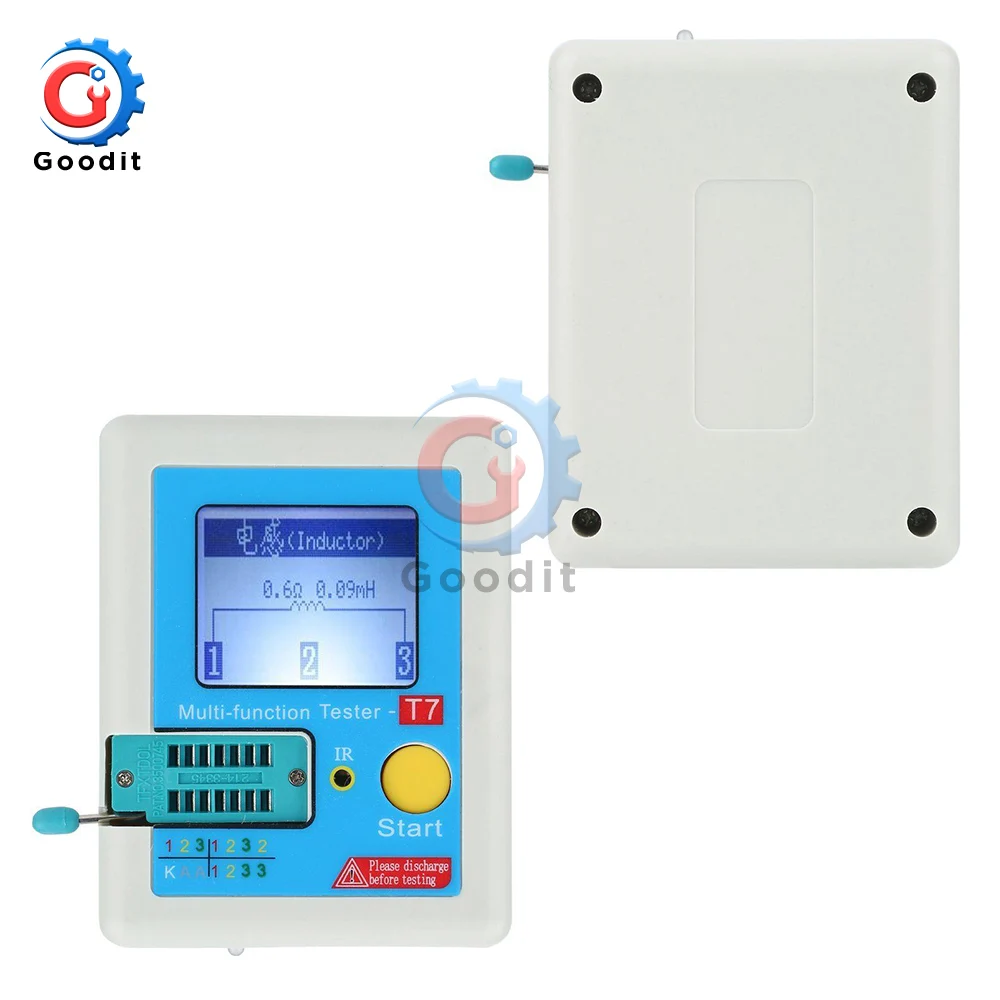 Imagem -02 - Multifuncional Tft Transistor Display Colorido Tester para Diodo Triode Capacitor Resistor Lcr-t7 3.5 160*128