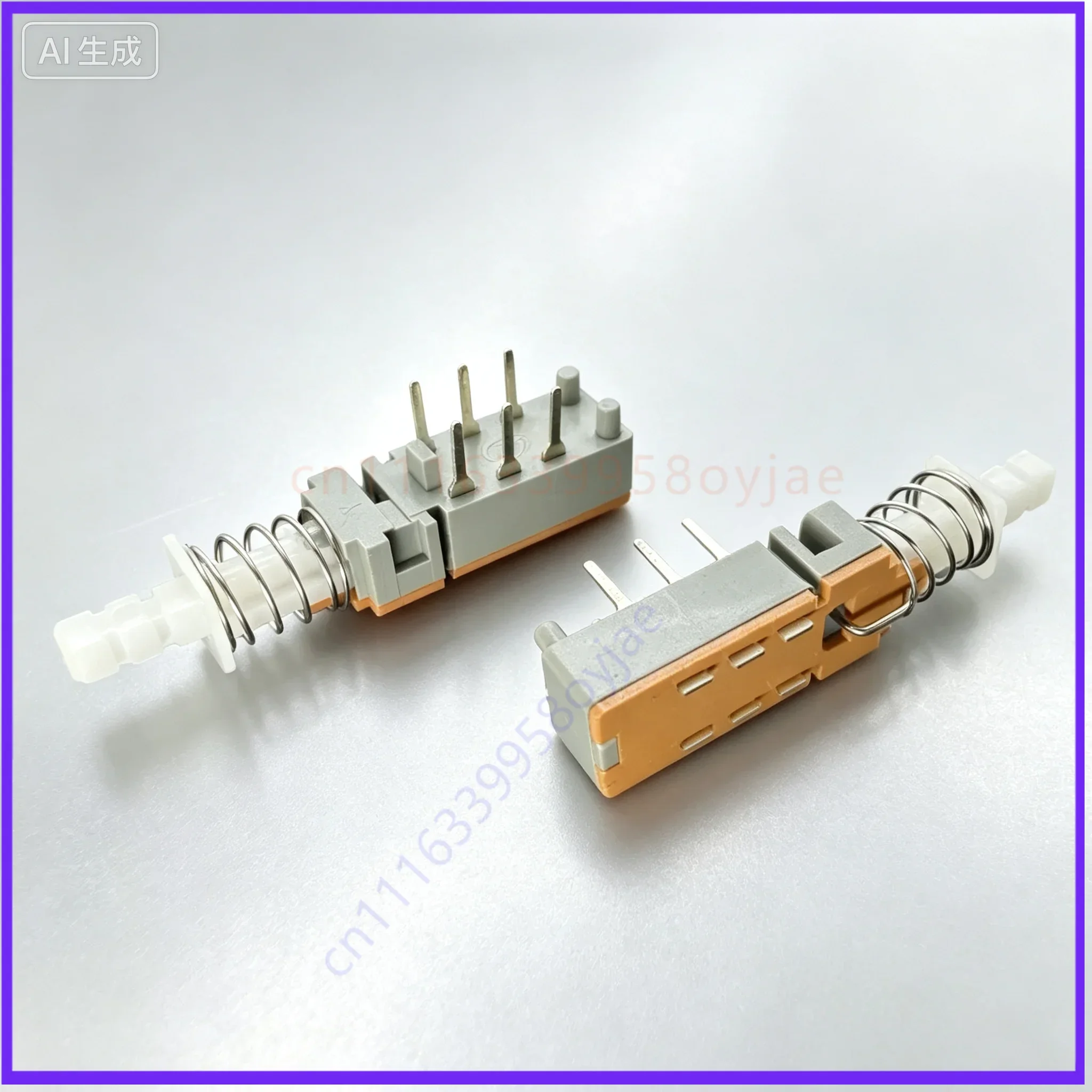 for 2*3 Double Row 6 Pin Latching Push Power Key Switch for Audio Mixer Amplifier Case  100pcs