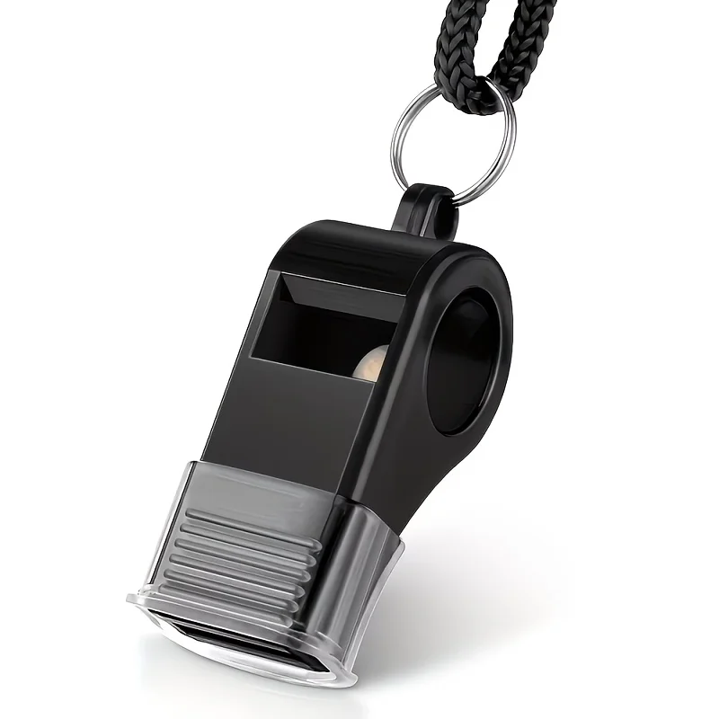 5pcsInstall the sports whistle，with Lanyard - DurablePVC，The sound is loud and clear，Comfortable lanyard，Suitable for coaches、Ju
