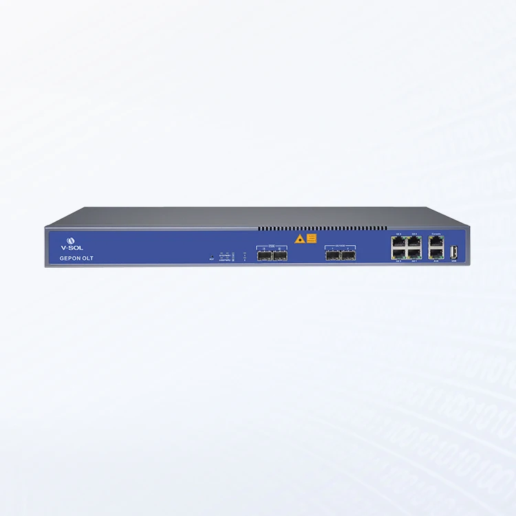 V-Sol V1601E02-DP 2 Port EPON SFP modules 2*EPON, 4*RJ45+2*SFP+ OLT Fiber optical network equipment same as BDCOM