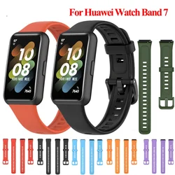 Silicone Strap For Huawei Watch Band 7 Strap Accessories Smart Replacement Watchband Wristband Correa Bracelet For Huawei Band 7