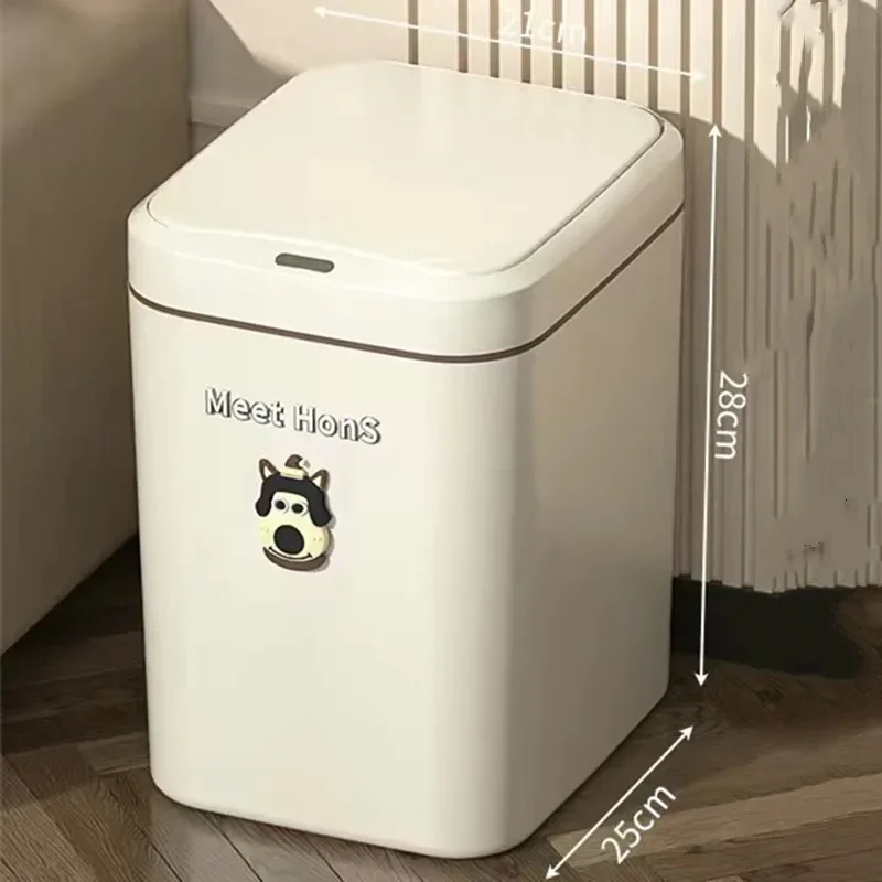 Intelligent Trash Can Induction Type Household Covered Kitchen Bathroom Automatic Electric Adsorption Bag with Large Capacity