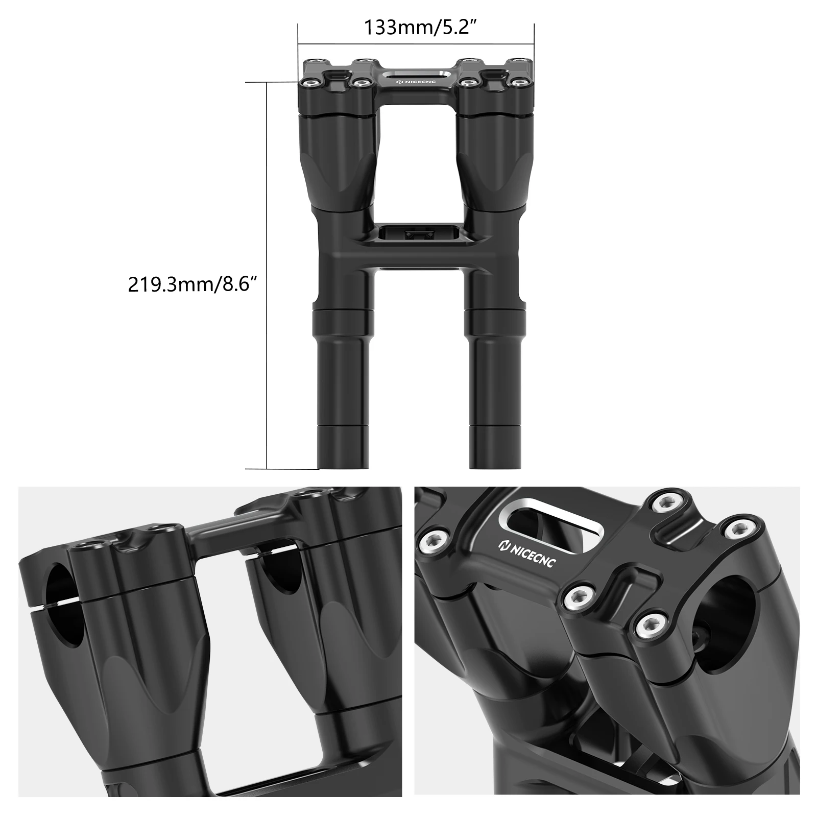 Für Harley Road Glide FLTRX FLTRXS Ultra FLTRU FLTRK 2015-2023 Tachometer-Instrumentenanzeige-Verlagerung Lenkererhöhung – Detail 13