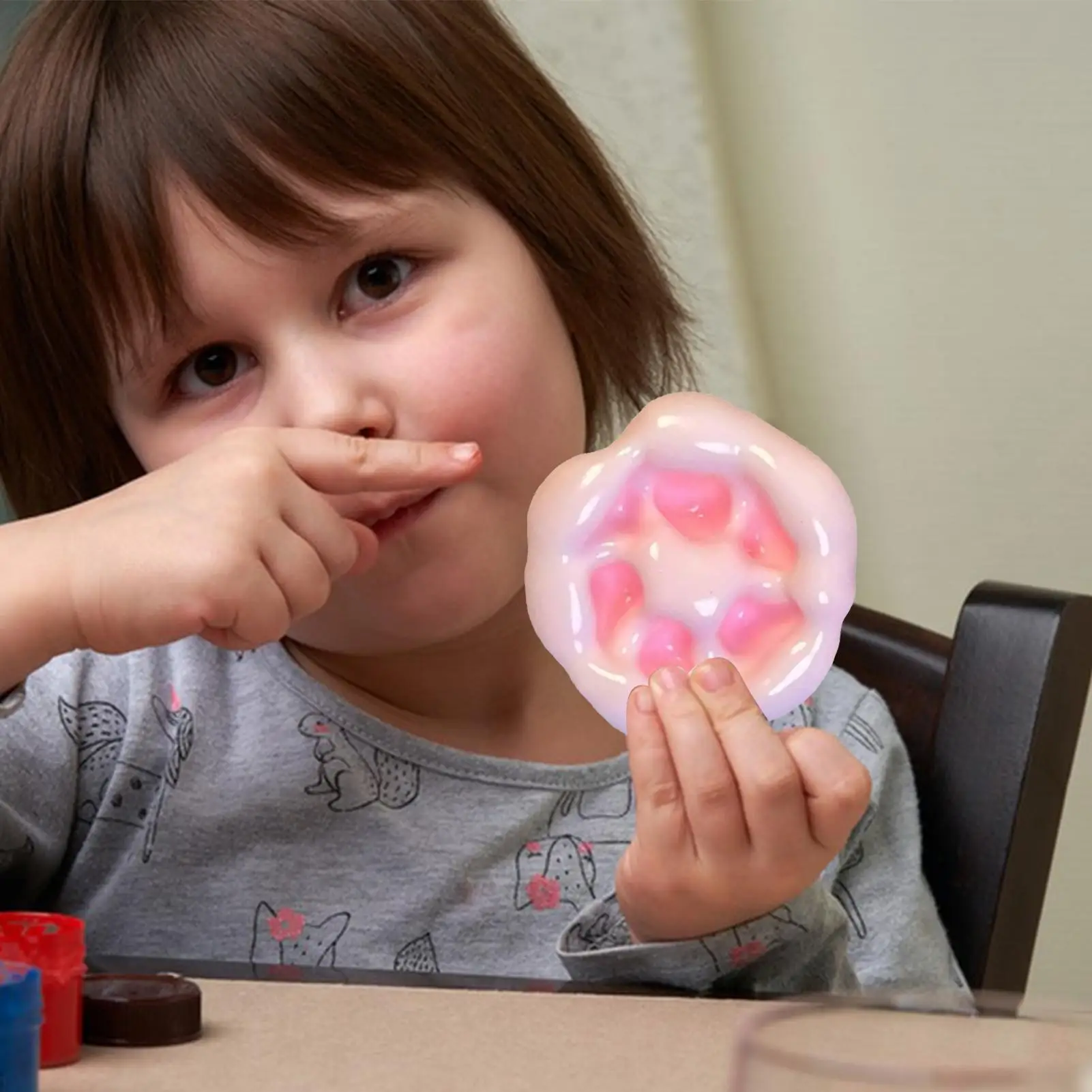 Pelotas antiestrés para adultos, pelota de ejercicio de mano moldeable, juguete sensorial, arroz glutinoso, decoración de escritorio para adultos diarios, niños, estudio de trabajo