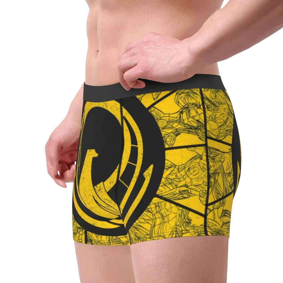 Custom Saint Seiya Knights Of The Zodiac Boxer Shorts For Men Sexy 3D Printed Anime Underwear Panties Briefs Soft Underpants