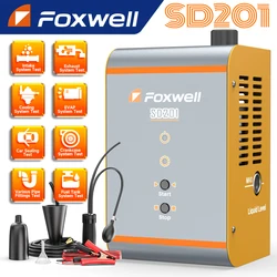 FOXWELL SD201 자동차 연기 누출 감지기, 자동차 EVAP 누출 감지기, 오일 파이프 연기 발생기, 기계식 검사 도구, 12V