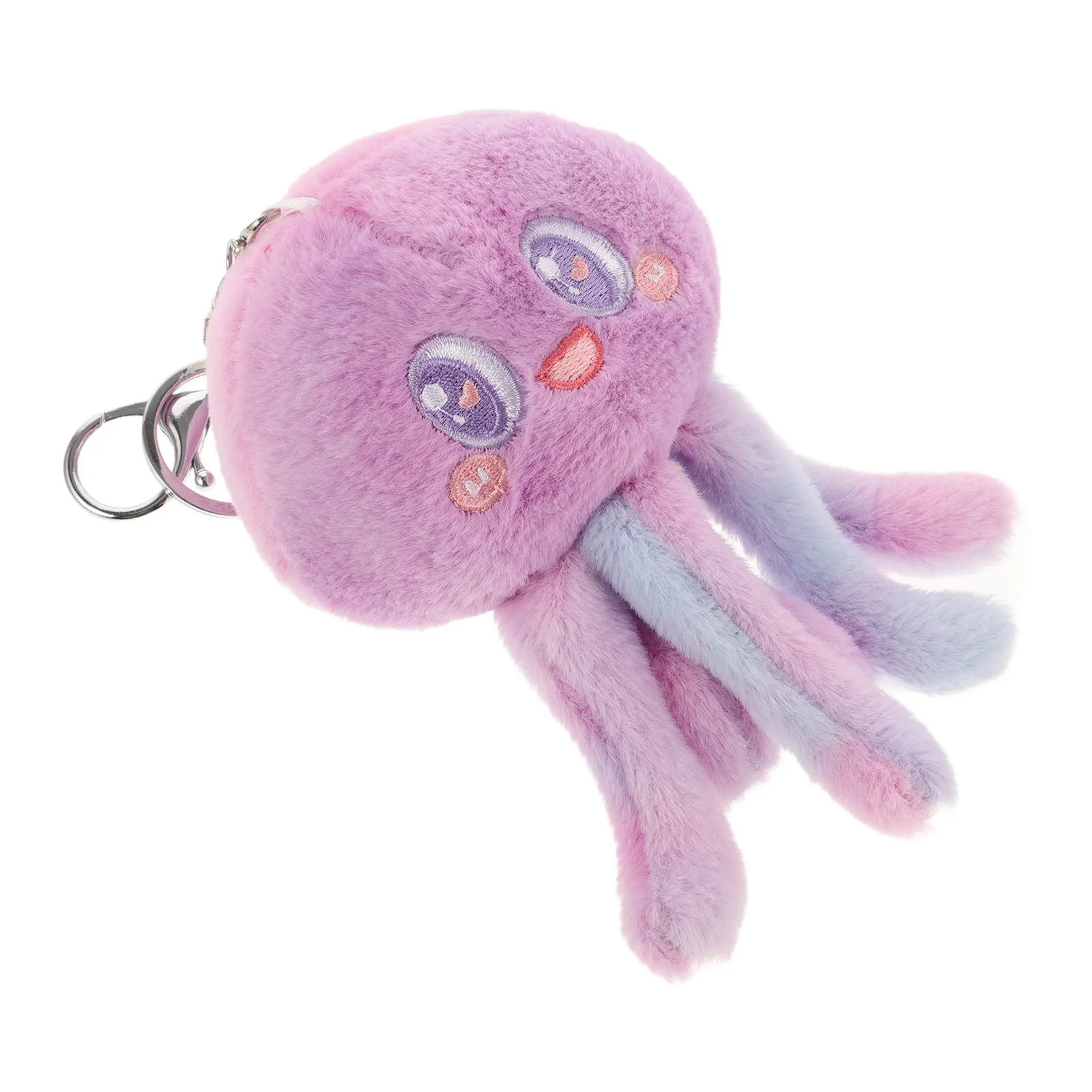 

Purple Octopus Keychain Cute Animal Keyring Soft Touch Exquisite Detail Versatile Bag Backpack Purse Hanging Charm Aesthetic