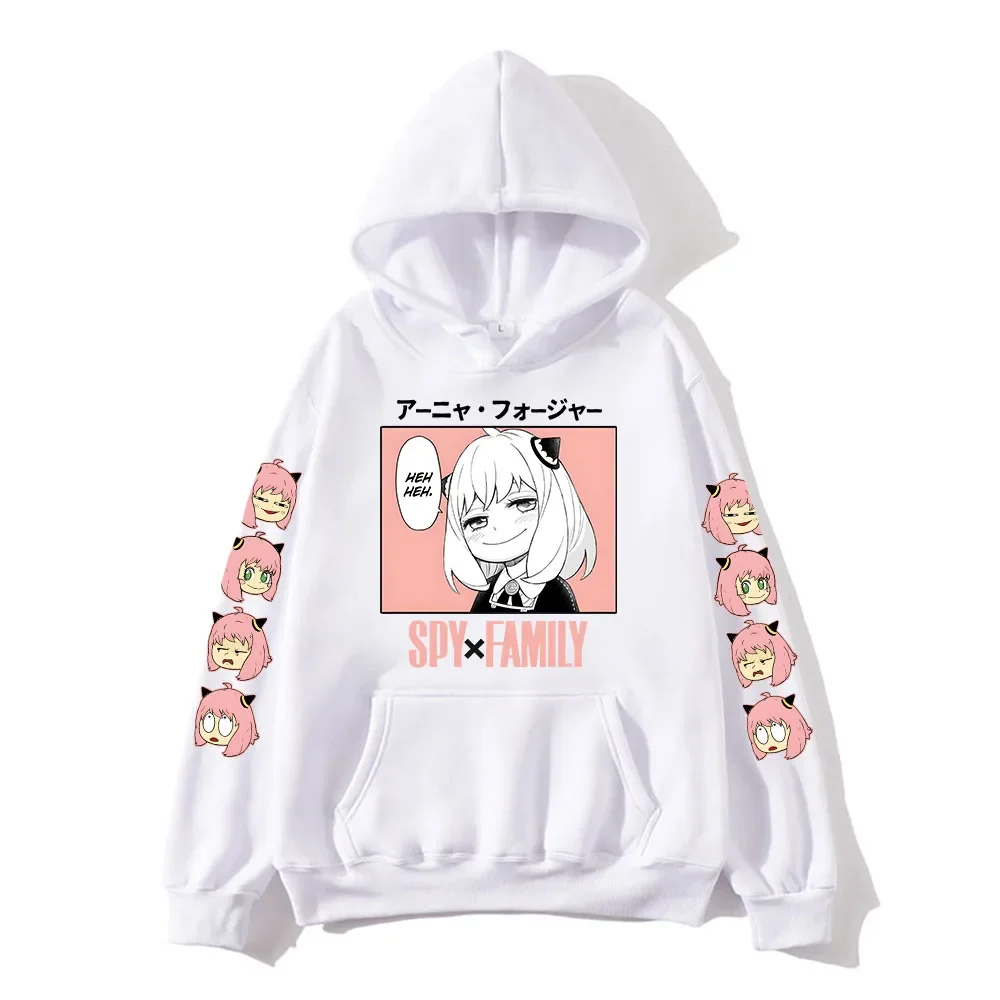 Anya Anime Spy X Family Hoodies Kawaii Cartoon Mens/Women Sweatshirt Tops Harajuku Unisex Couple Hoodie Plus Fashion Streetwear