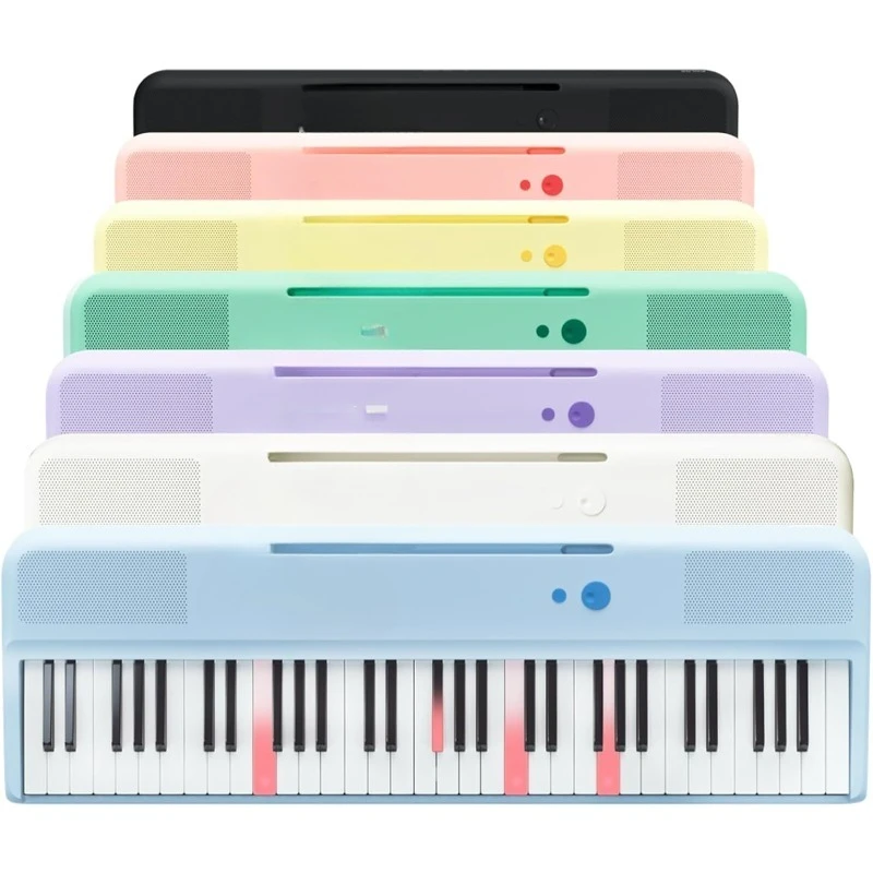

Smart Keyboard COLOR 61 Keys Piano Keyboard, Music Keyboard with 256 Timbres, 64 Polyphony, 2 Speakers, Built-in LED Lig