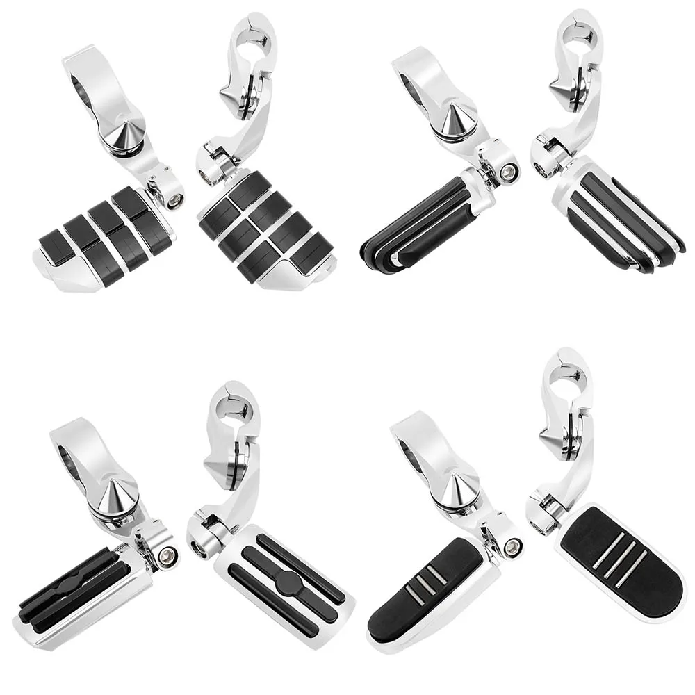 

1 1/4" 32mm Motorcycle Foot Rest Highway Engine Guard Foot Pegs Mount For Harley Electra Glide Ultra Classic FLHTCU Sportster