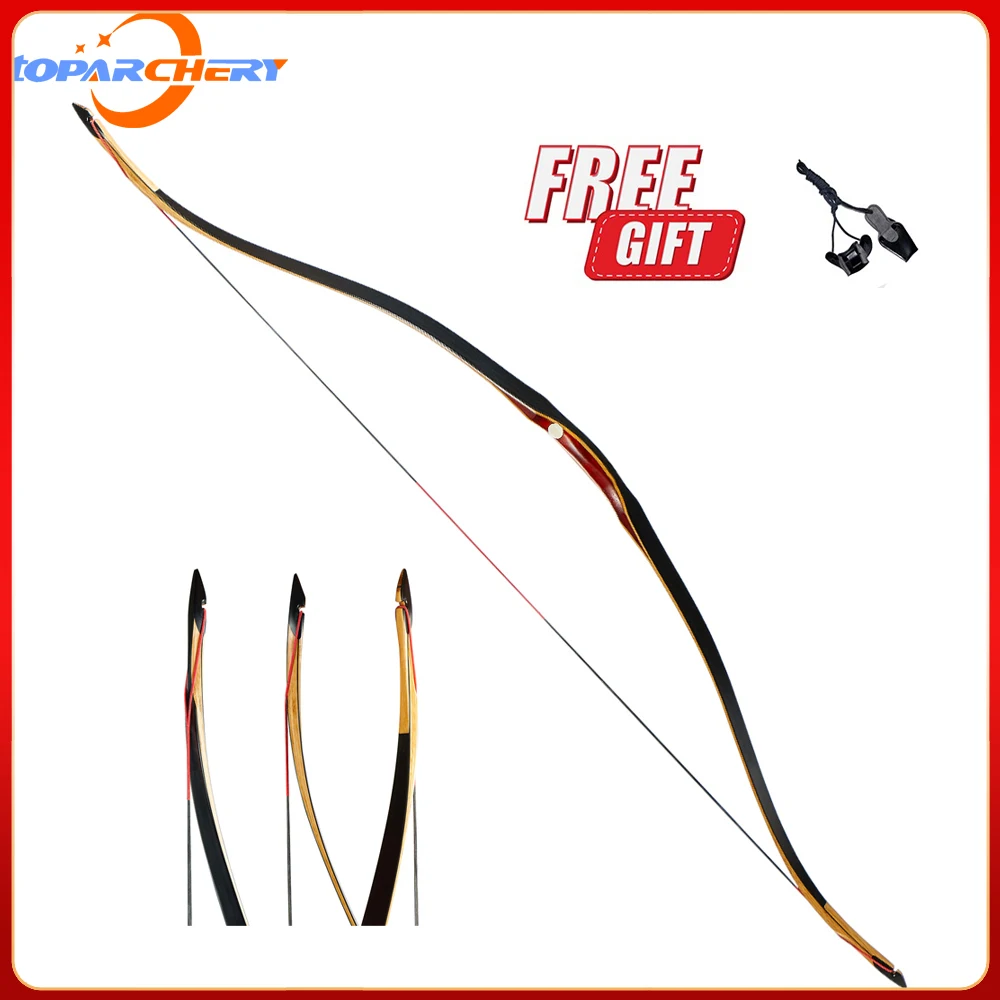 Toparchery 30-50lbs traditional horse bow longbow Laminate bow  recurve wood for hunting shoting Training Target Practice