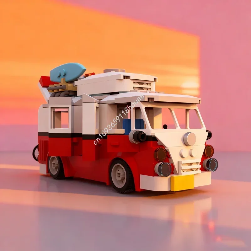 305pcs MOC VW Splitscreen Camper Minifigure Size Model Building Blocks Construction Toy DIY Christmas Gift Brick Kids Birthday