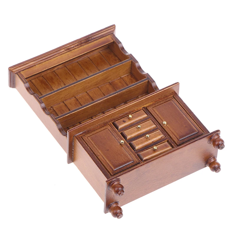 

1/12 миниатюрная мебель для кукольного домика, многофункциональная книжная полка для ролевых игр, игрушка