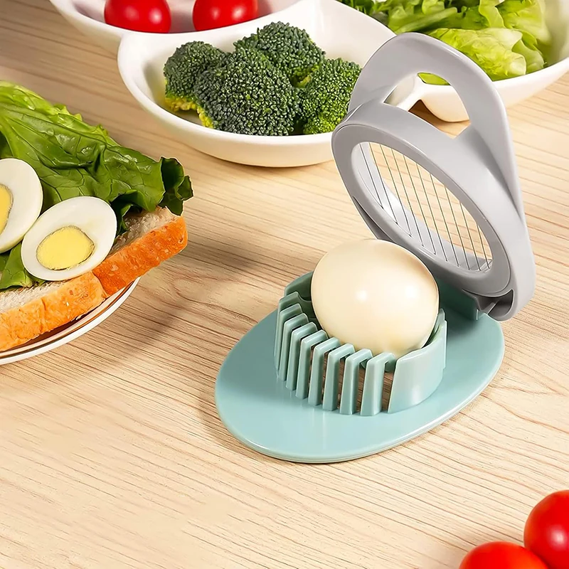 Egg Slicer with Stainless Steel Wire Egg Slicer Multipurpose Egg Cutter Egg Slicer For Hard Boiled Egg Fruit Slicer Kitchen Tool