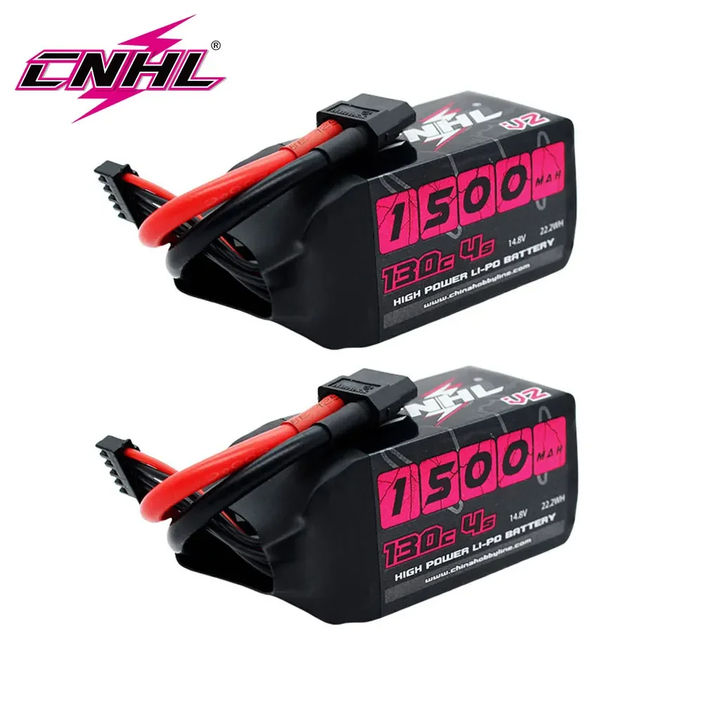2PCS CNHL 4S 14,8 V Lipo Batterie 1100mAh 1300mAh 1500mAh 130C Mit XT60 Stecker Für FPV flugzeug Drone Quadcopter Hubschrauber Hobby