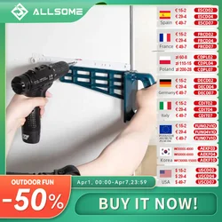 ALLSOME – ensemble de gabarits coulissants pour tiroir magnétique, outil de montage pour armoire, Extension de meuble, Guide d'installation du matériel d'armoire, travail du bois