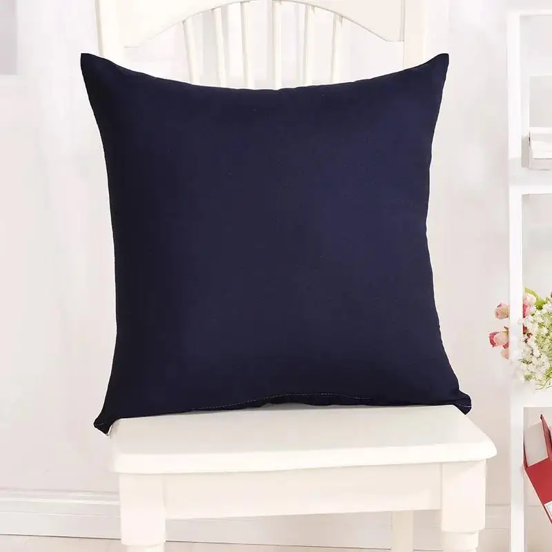 Candy Color Peach Skin Pillowcase  Sofa Bed Pillow Office Chair  Car  Furniture Decoration 40x40cm