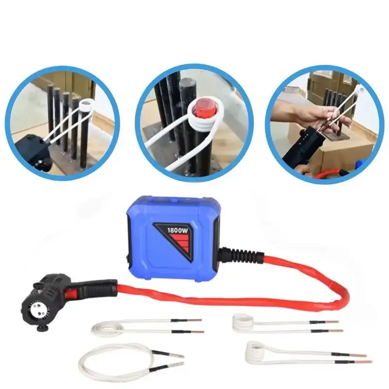 1800 واط جهاز تسخين حثي سبليت نوع المحمولة 110 فولت/220 فولت عديمة اللهب التعريفي لإصلاح السيارات أدوات إزالة الترباس