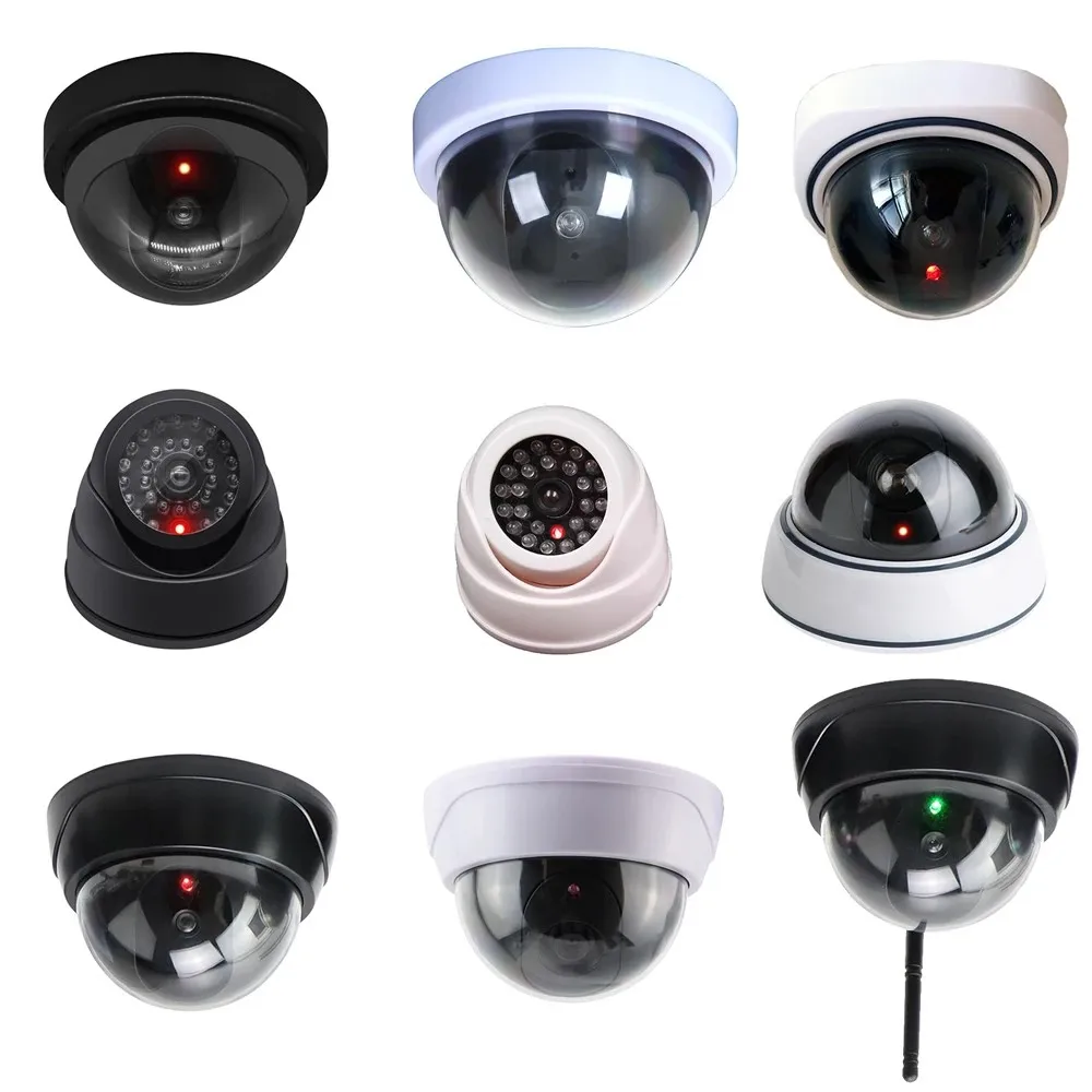 

Creative Security System Simulated Flashing LED Deter Fake Dome Camera Home Office Surveillance Thief Wireless Dummy Camera