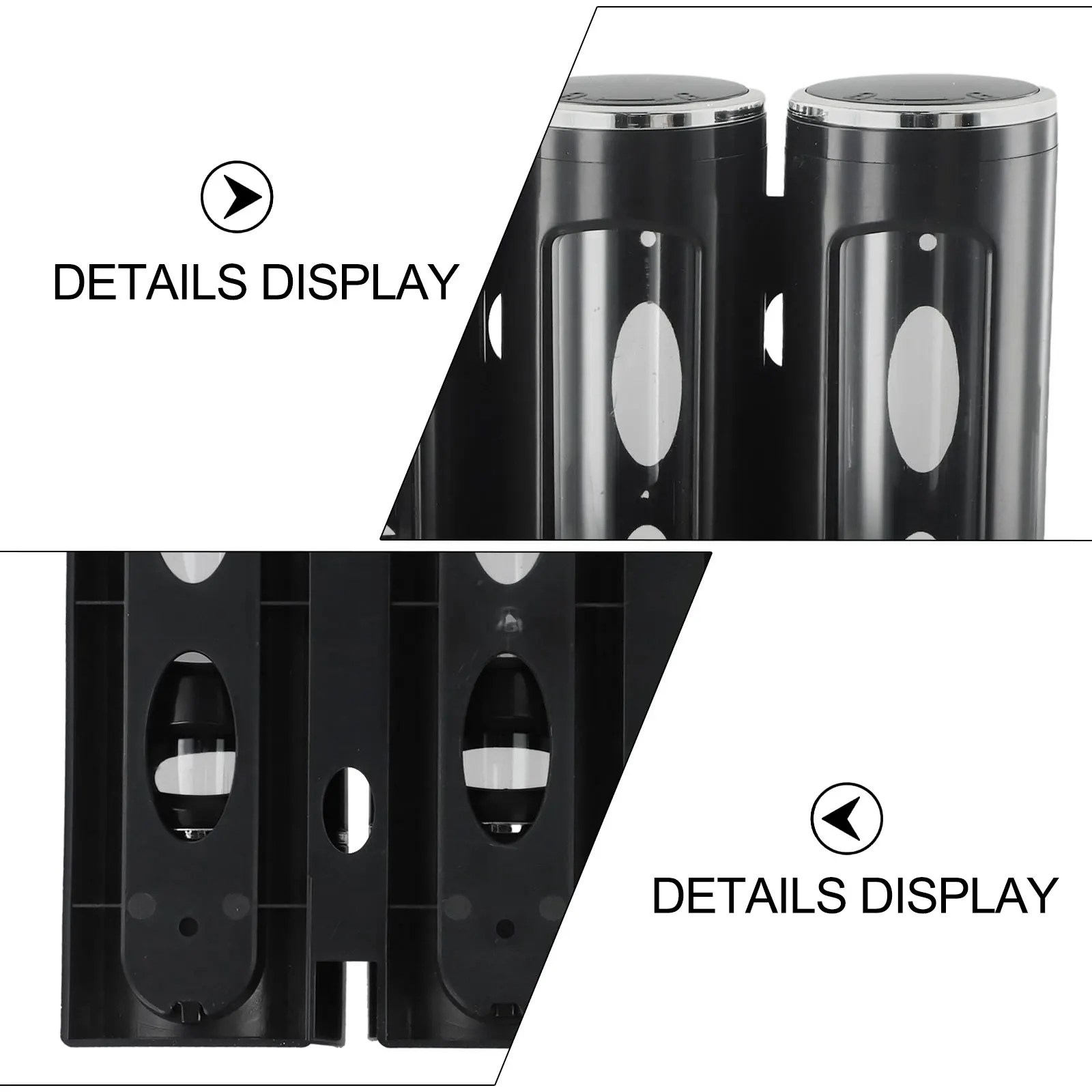 1pc 3 In 1 Soap Dispenser For Hotels 400ml Bathroom ABS Wall Mount Soap Dispenser Set Home Improvement Replacement Tools