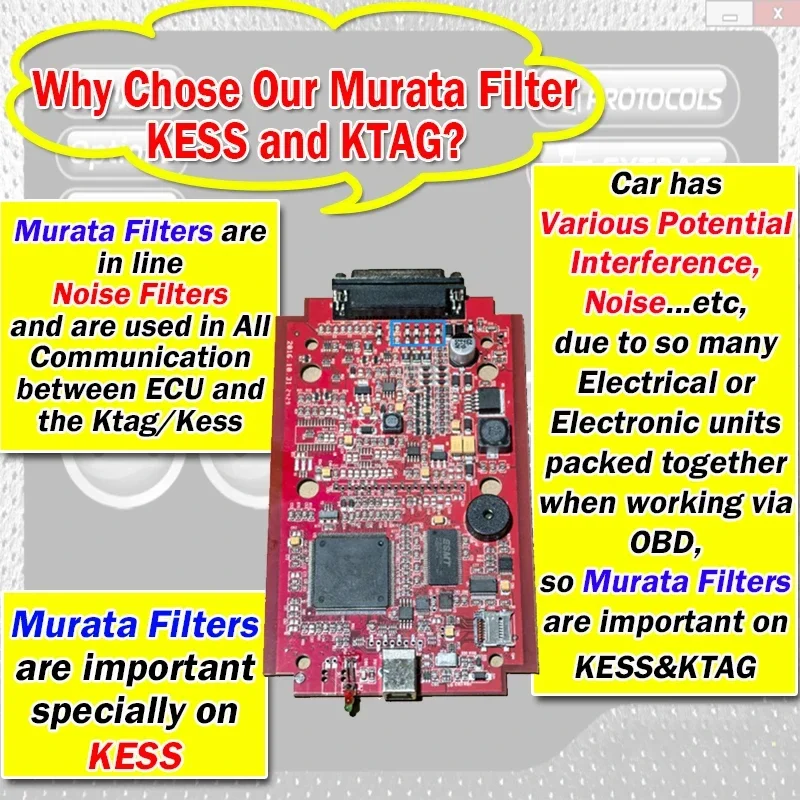 Kess V2 V5.017/KTAG/OBD2 V7.020, BDM Master ECU Programming Tuning Tool UE Version Firmware for Cars/Trucks Red PCB