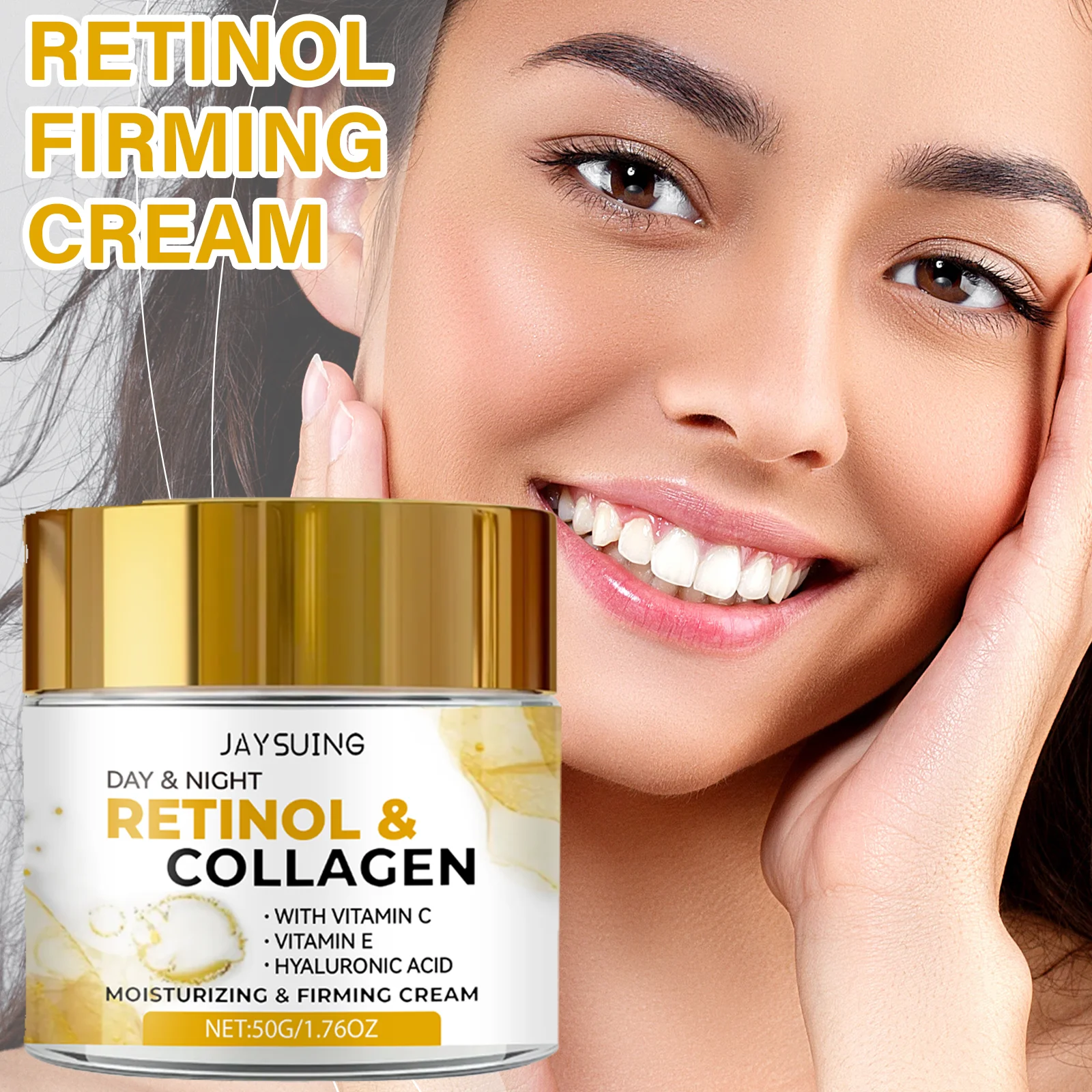 

Collagen Firming Moisturizer Hydrating Face Cream All Skin Types Skincare Smoothing Texture Even Skin Tone Winter Holiday Gift