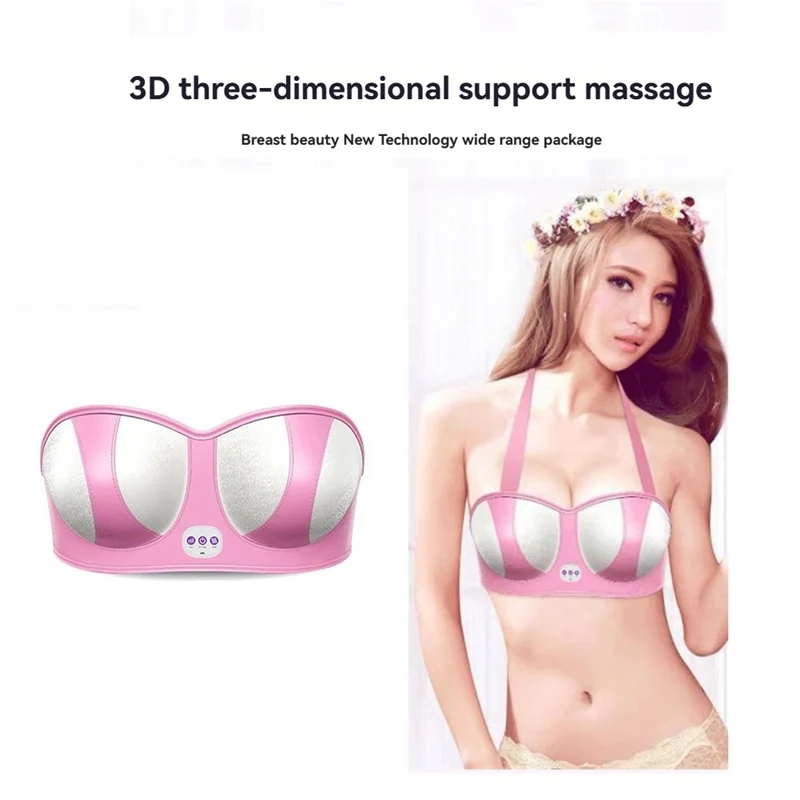 

Beauty Smart Electric Breast Massager Rechargeable USB Bra With Multi-Functional Massage Function C