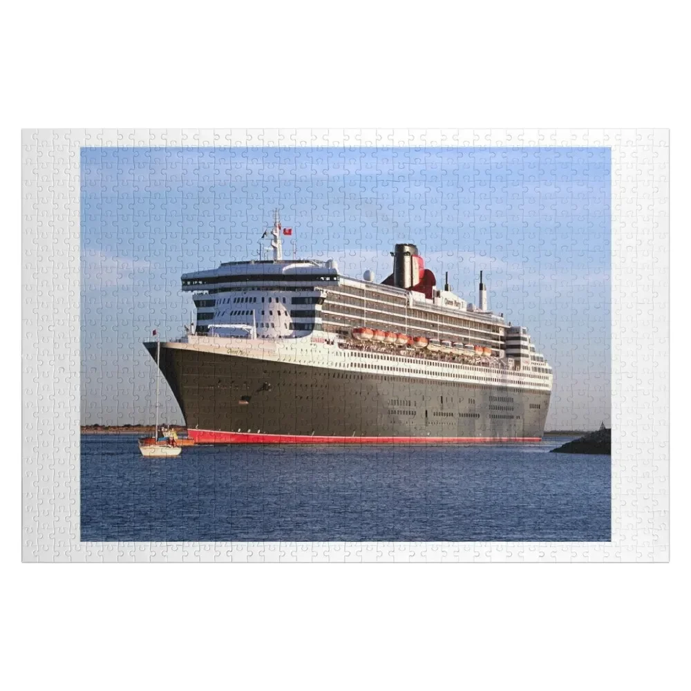 

Queen Mary 2 cruise ship Jigsaw Puzzle Custom Kids Toy Personalised Jigsaw Wood Name Puzzle