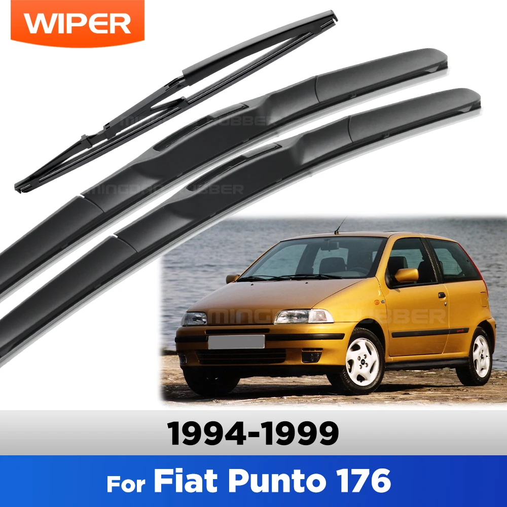 

For Fiat Punto 176 1994-1999 1995 1996 1997 1998 Wiper Front&Rear Wiper Blades Windshield Windscreen Window Brushes 22"+18"+13"