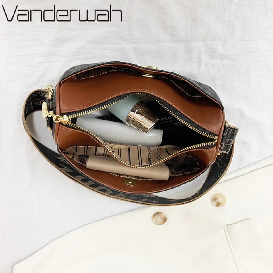 New Luxury High Quality Women Messenger Bag Famous Designer Lady Shoulder Bags Fashionable Checkered Trendy Crossbody Sac A Main