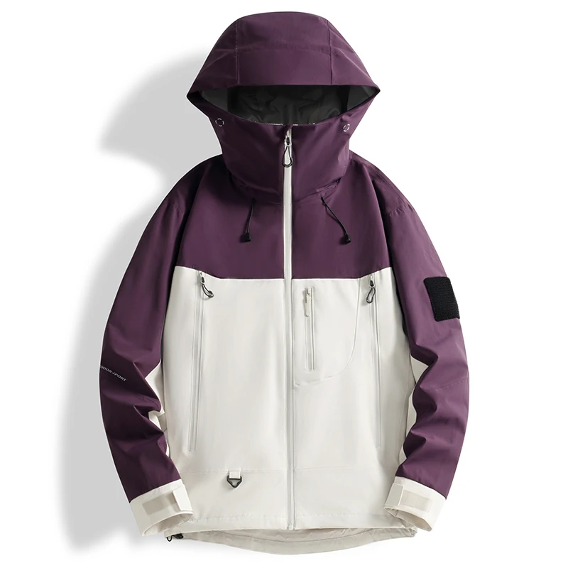 Montanhismo caminhadas jaqueta ao ar livre com capuz resistente ao vento à prova dwindproof água roupas masculinas de alta qualidade confortável roupas masculinas
