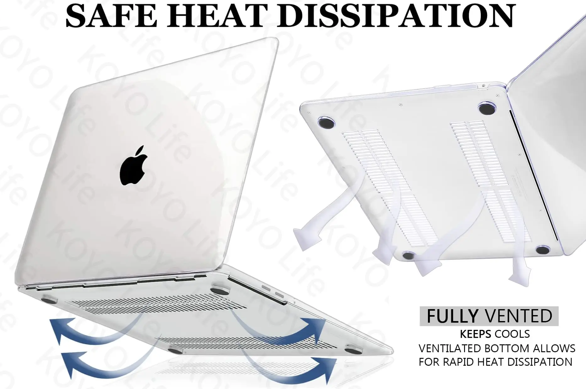 Per con MacBook Air 13 (2010-2017) (A1369/A1466) custodia per MacBook Air 13 pollici Crystal Clear Case A1369 A1466 Screen Protector