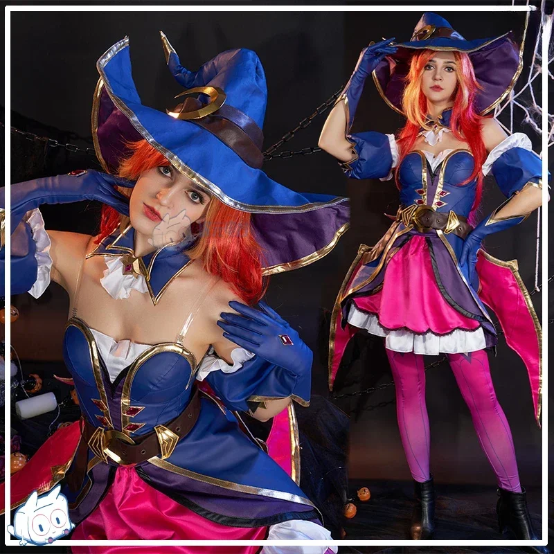 Game LOL Miss Fortune Cosplay Costume Halloween Outfits Party Outfit Women Anime Dress