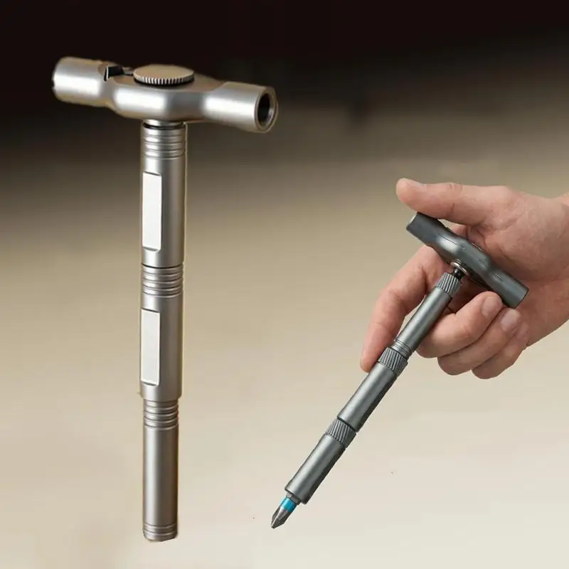 High Torque Convertible Ratchet T-Handle Extension Magnetic Driver Tool For Motorcycle DIY Repair