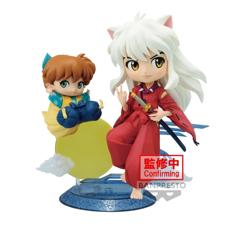 

Bandai Original 14Cm Q posket Inuyasha Anime Action Figure Toys For Kids Gift Collectible Model Ornaments