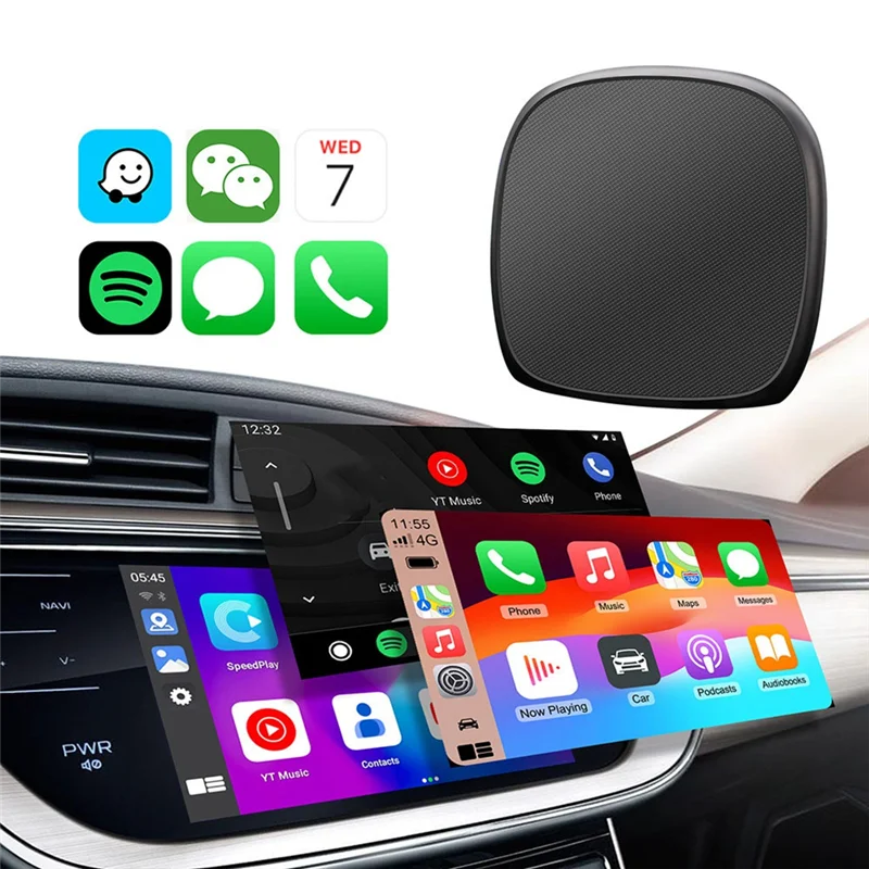 

L70A Wireless Carplay Android Ai Box Wired To Wireless Carplay Android Adapter Octa-Core 4G+64G Plug And Play