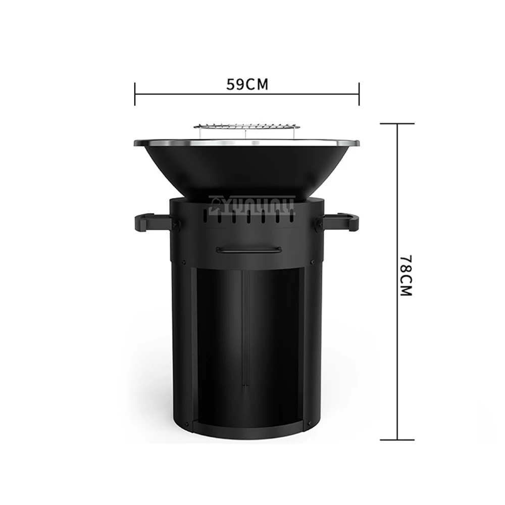 for Heating and Barbecuing,Garden Fireplace,Garden Fire PitMultifunctional Heater,  Upright Wood-Burning Stove