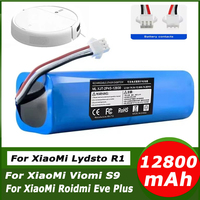 2025 100% Original For XiaoMi Viomi S9 Lydsto R1 Roidmi Eve Plus 14.4V lithium battery 2P4S 5200mAh 6800mAh 9800mAh 12800mAh