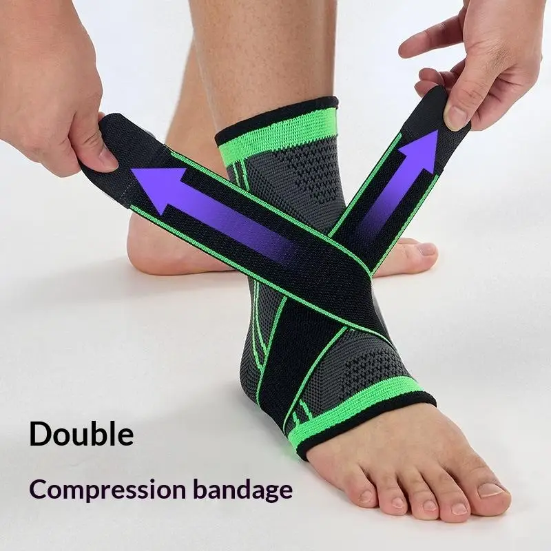1 Pc Compression Ankle Support Sports Adjustable Basketball Ankle Wrap Men Women Hiking Running Prevent Ankle Protector