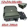 12V 24V 36V 48V 100AH 150Ah 200AH 300Ah 400Ahリン酸鉄リチウム電池 Bluetooth BMS APP ソーラーインバーター EV 釣り船用 1