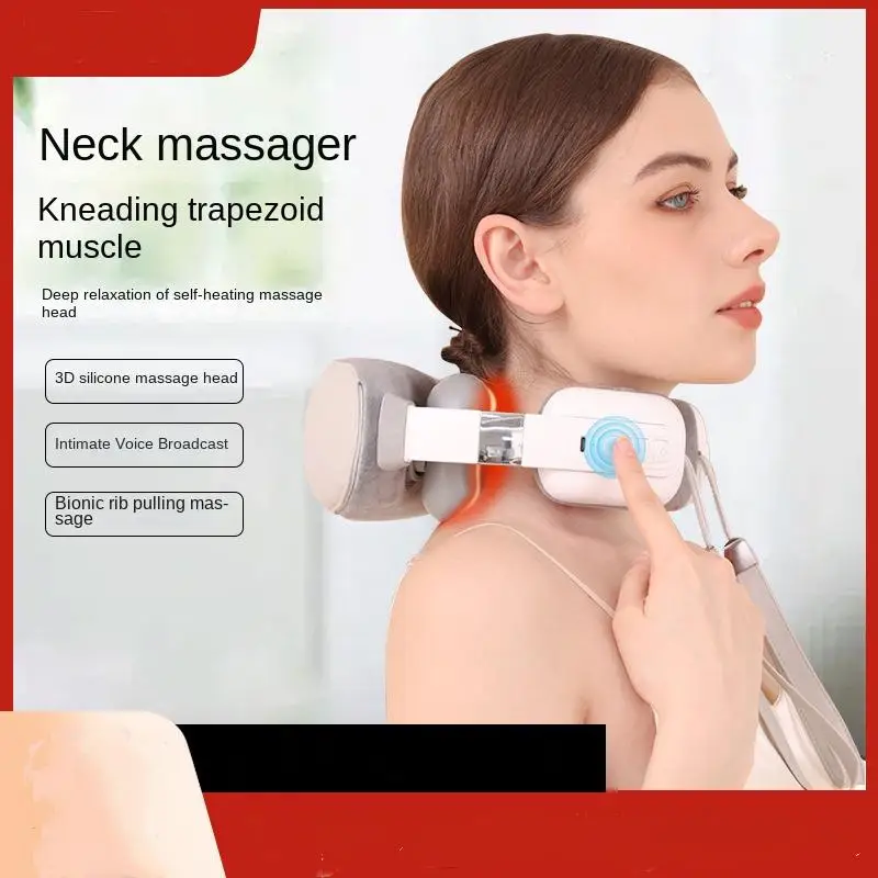 

Electric Neck Massager Cervical Vertebra Protection Hot Compress Kneading Neck Shoulder Massage Physiotherapy Instrument