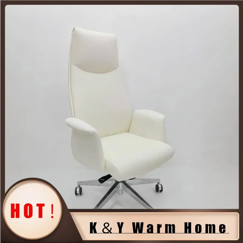 

Computer Swivel Office Chair Comfortable Modern White Meditation Office Chair Hight End Light Luxury Sillas De Oficina Furniture