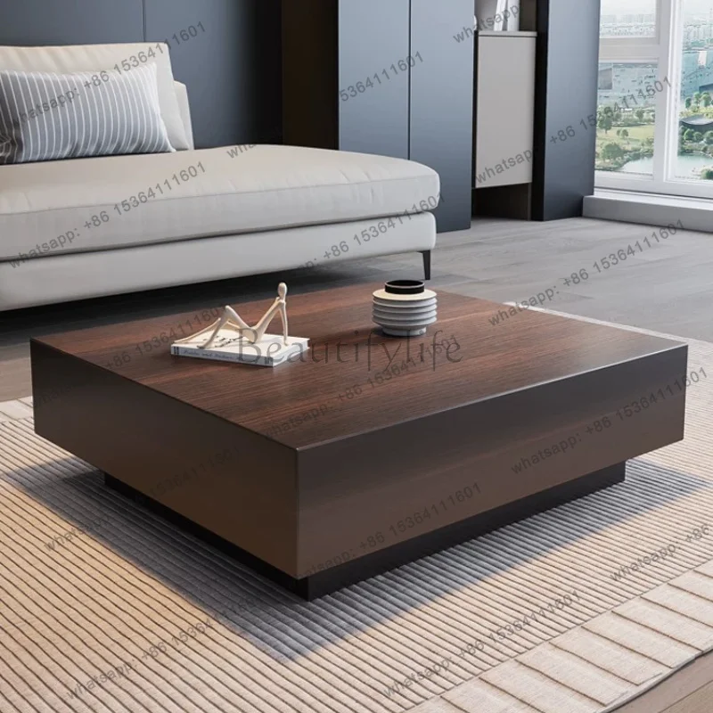 Italian Minimalism Living Room Solid Wood Coffee Tables Hotel Center Home Furniture Basse Salon Nordic Luxury Coffee Tables