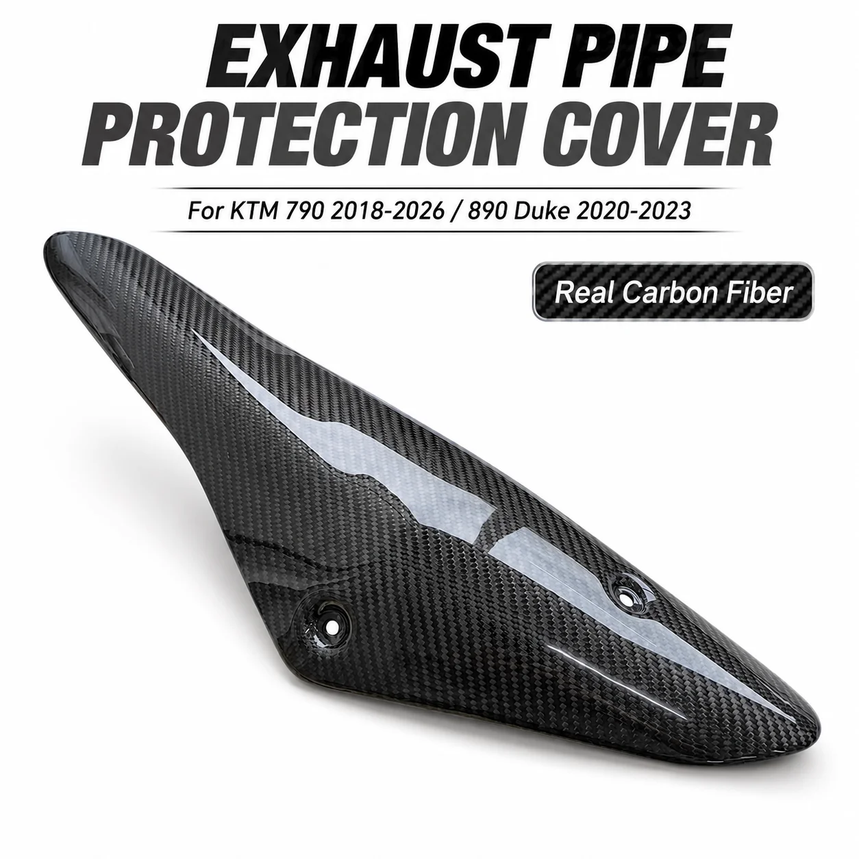 Carbon Fiber Motorcycle Exhausts Pipe Protection Cover for KTM 790 2018-2026 for 890 Duke 2020-2023