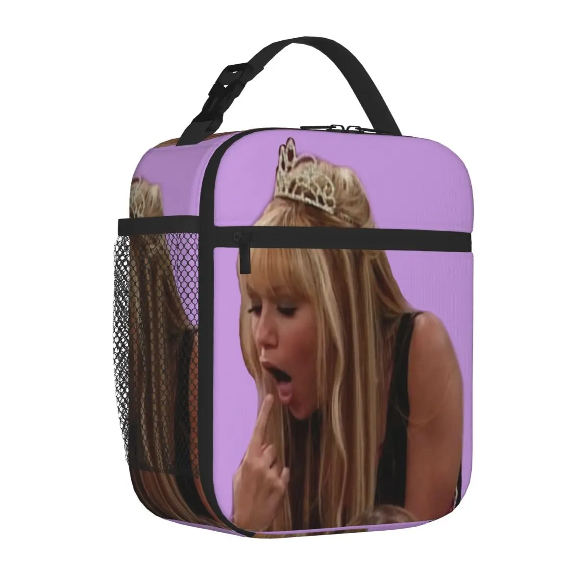 Hot Sale Funny Hannah Montana Sticker Geometric Cooler Lunch Bag Seaside Lunch Lunch Tote