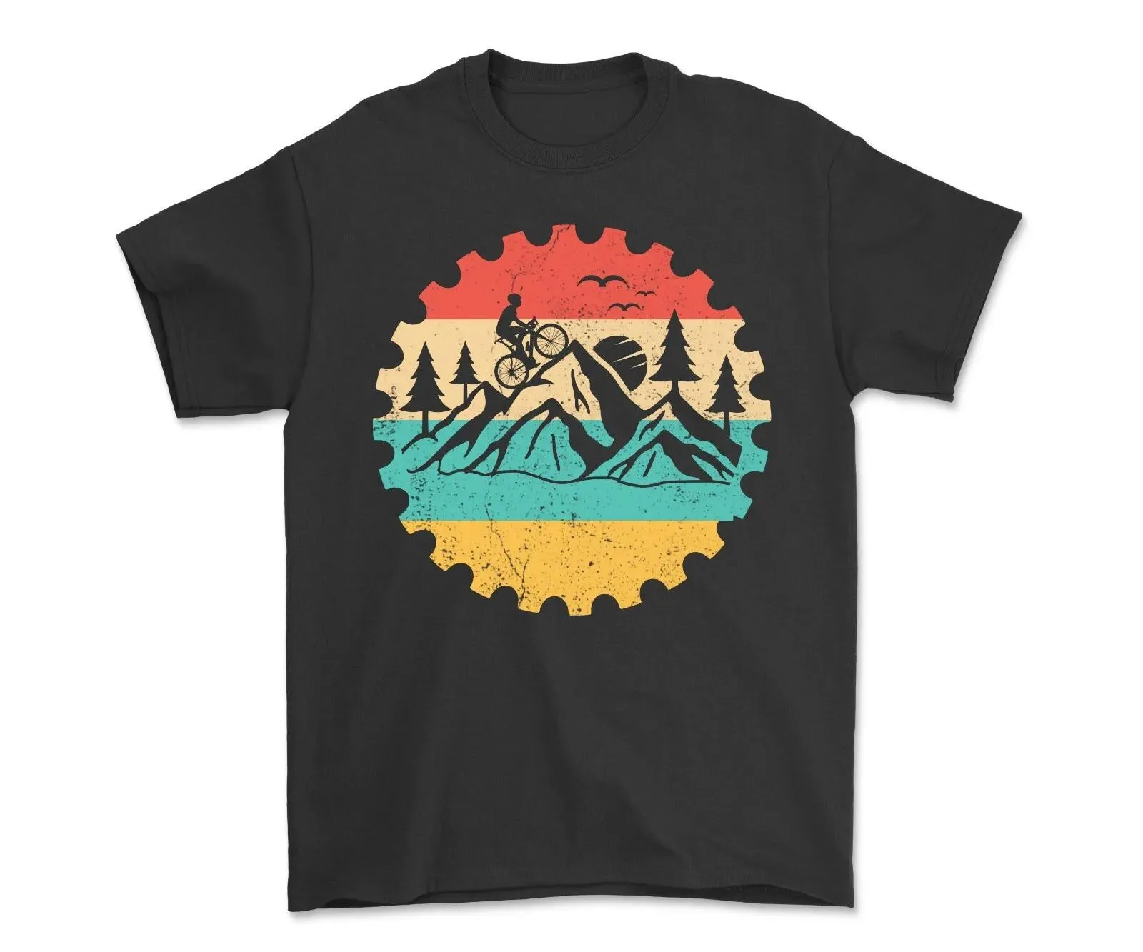 Retro Mountain Bike T-shirt Dad Vacation Travel Shirt