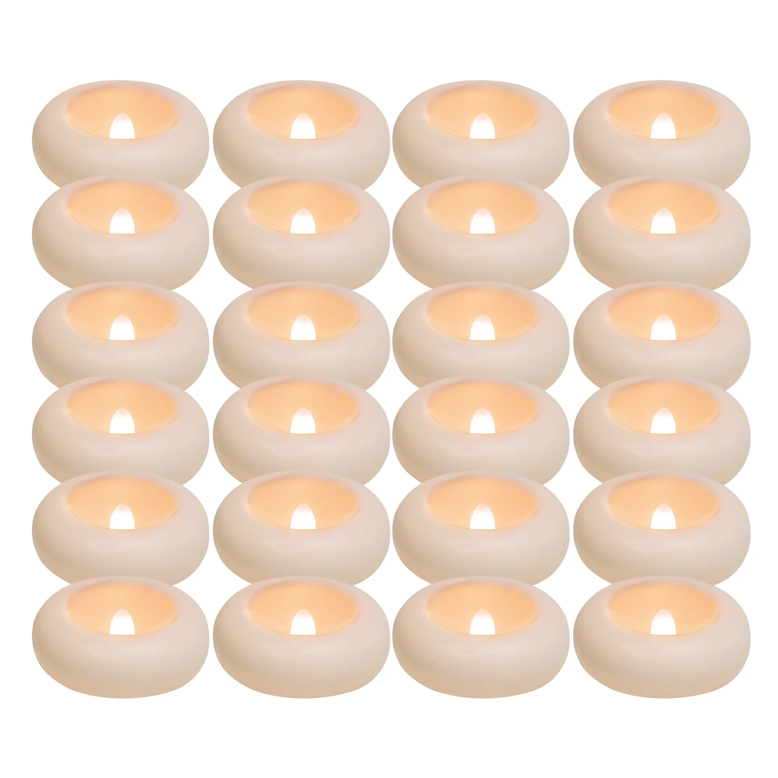 12/24 Stuks Vlamloze LED Drijvende Kaarsen Waterdicht Vlamloze Theelichtjes Flikkerende Verlichting voor Zwembad Bad Bruiloft Decor