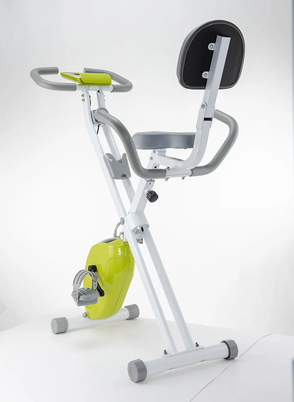 Home Mini Foldable Exercise Bike with Belt Drive Magnetic Flywheel 150kg Max Load Silent Indoor Gym Fitness Equipment