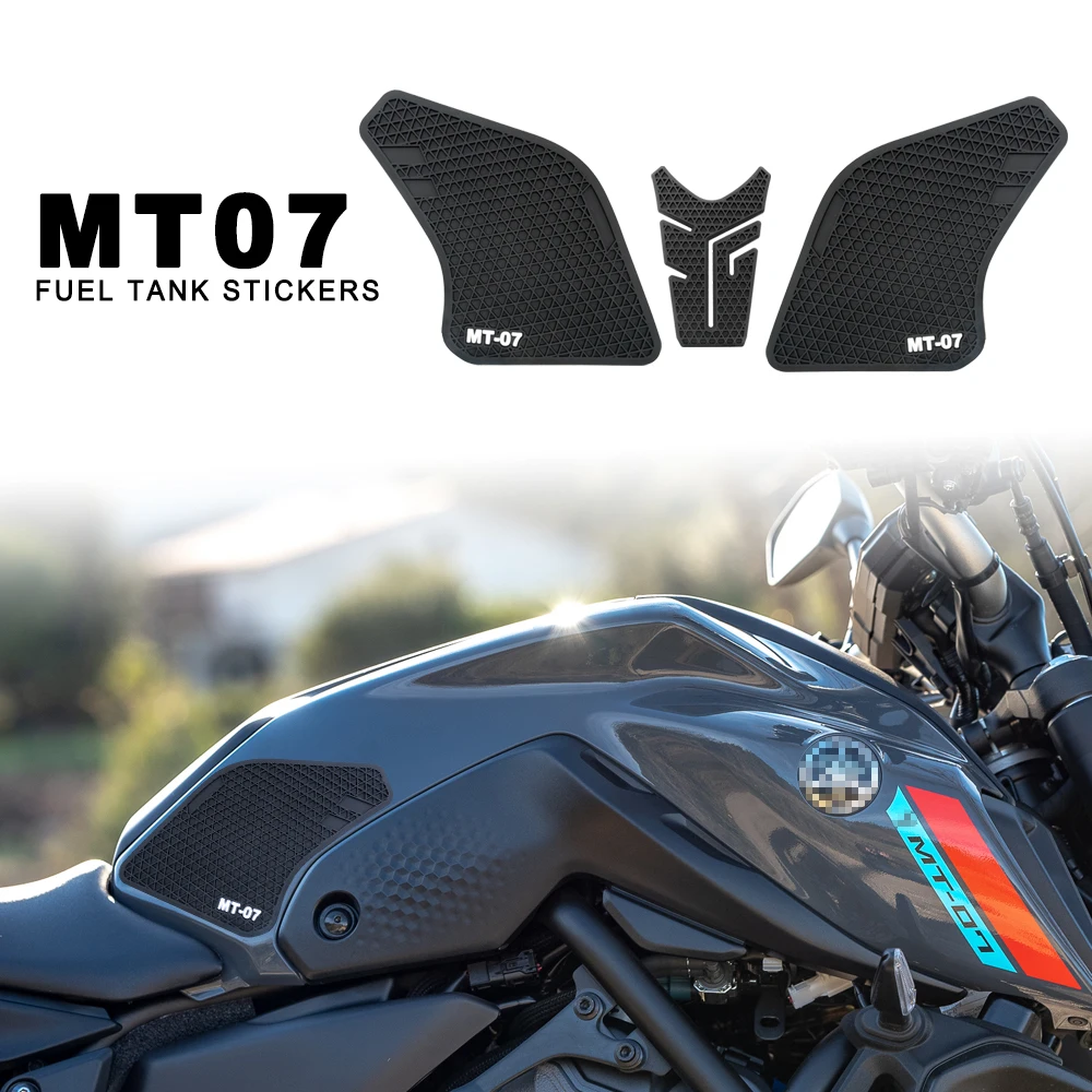 

Fuel Tank pad FOR Yamaha MT 07 mt07 MT-07 2021 - Motorcycle Tank Pads Protector Stickers Knee Grip Traction Pad