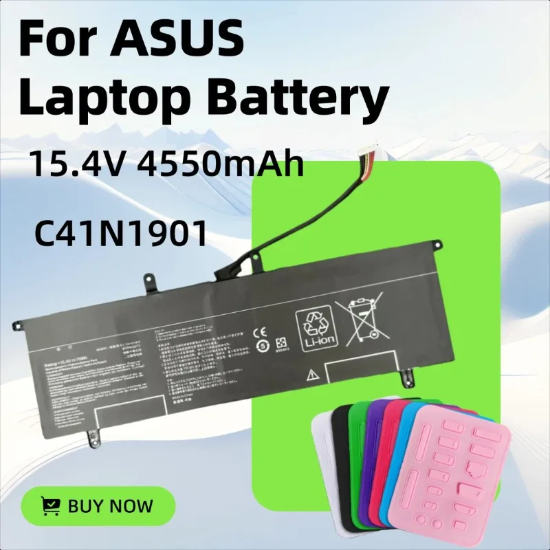 

70WH C41N1901 NEW for ASUS ZenBook Duo UX481FA UX481FL UX481F UX481FLY UX4000F UX4000FL 0B200-03520000 Laptop Battery